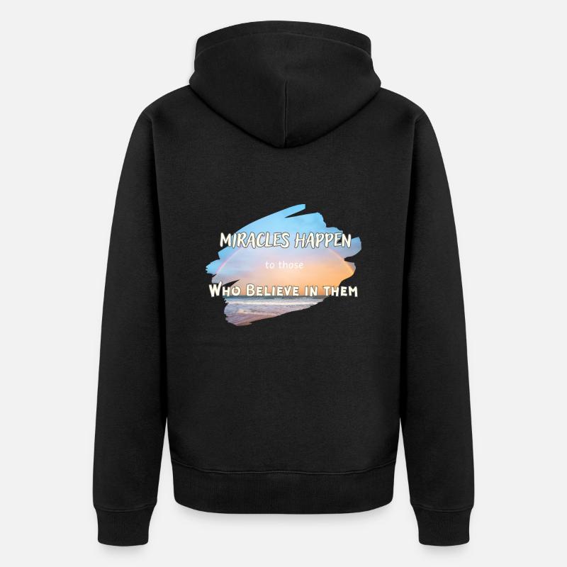 Miracles - Veste à capuche bio Premium Unisexe - noir