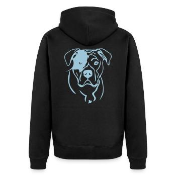 ab000040 - Veste à capuche bio Premium Unisexe - noir - Dos - Nico (187cm)