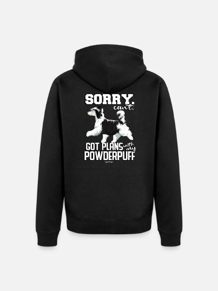 Powderpuff Plans5 - Unisex Premium Organic Zip Hoodie - black
