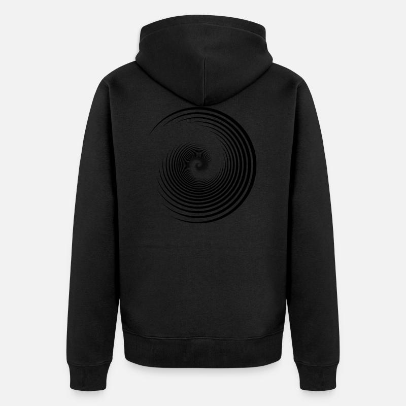 Spiral Shell Retro Idée Cadeau - Veste à capuche bio Premium Unisexe - noir