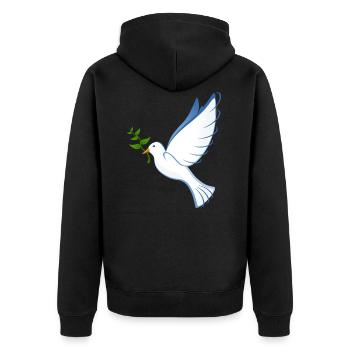 Pigeon - Veste à capuche bio Premium Unisexe - noir - Dos - Nico (187cm)