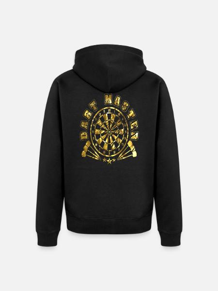 Dart Arrow Darts - Unisex Premium Organic Zip Hoodie - black