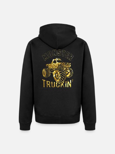 Monster Truck - Unisex Premium Bio Zip Hoodie - Schwarz