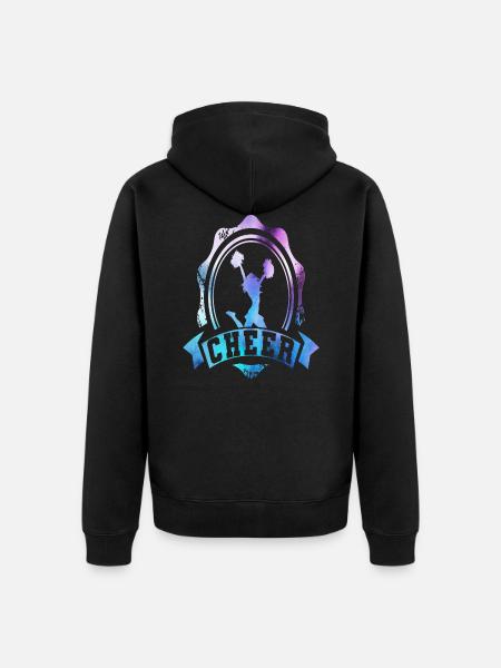 Cheerleader - Unisex Premium Organic Zip Hoodie - black