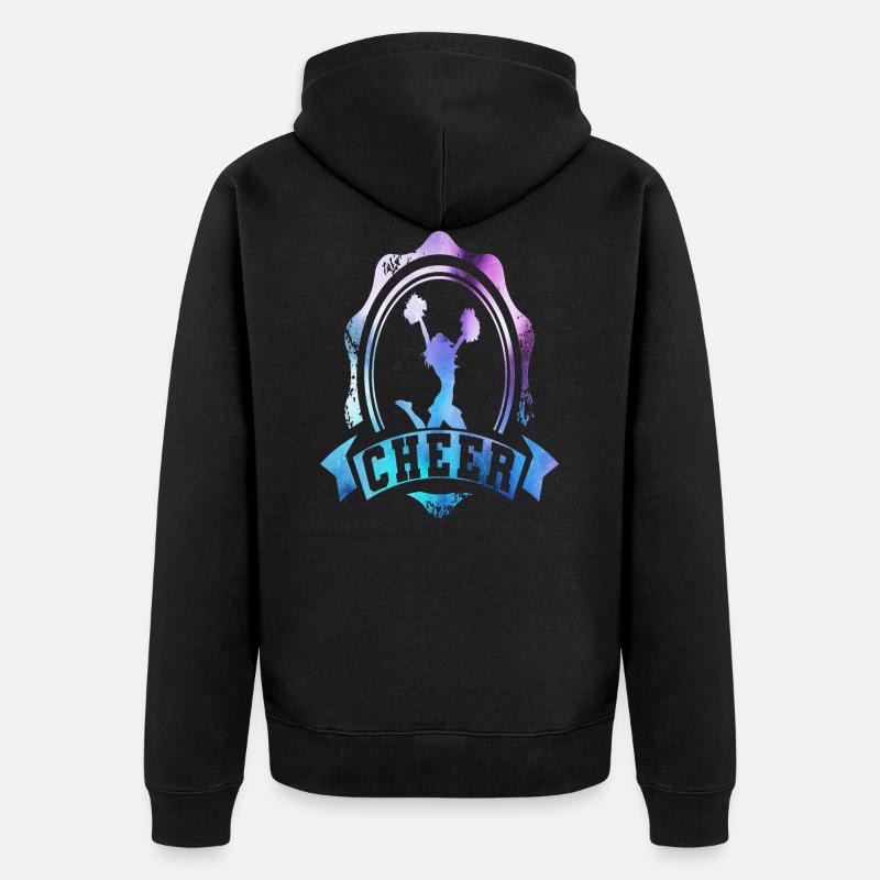 Les pom-pom girl - Veste à capuche bio Premium Unisexe - noir