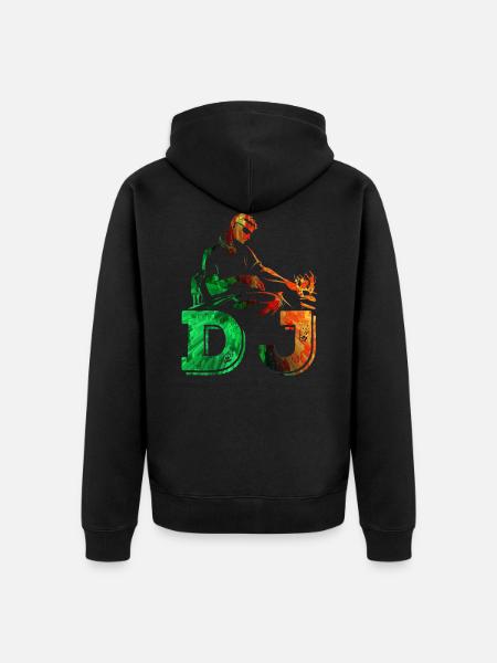 Dj - Veste à capuche bio Premium Unisexe - noir