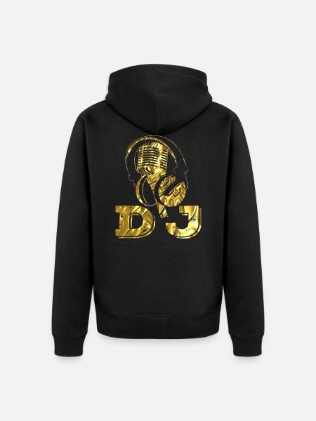 Dj - Veste à capuche bio Premium Unisexe - noir