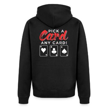 Magie - Veste à capuche bio Premium Unisexe - noir - Dos - Nico (187cm)