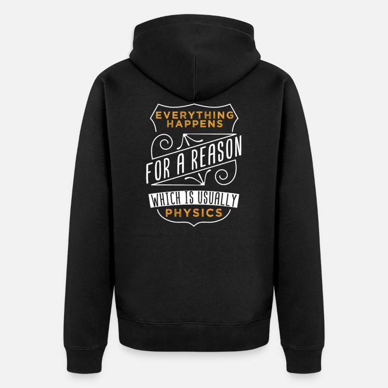 Physik - Unisex Premium Bio Zip Hoodie - Schwarz