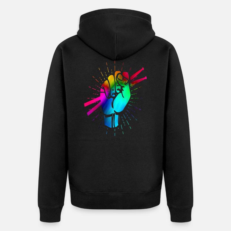 Batteries - Veste à capuche bio Premium Unisexe - noir