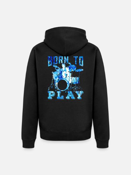Percussion - Unisex Premium Organic Zip Hoodie - black