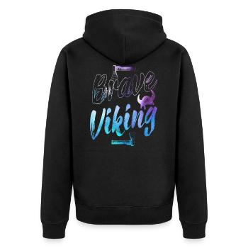 Vikings - Veste à capuche bio Premium Unisexe - noir - Dos - Nico (187cm)