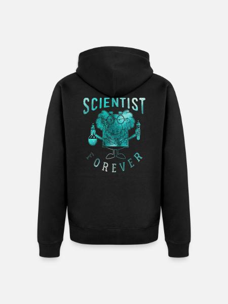 Scientist - Unisex Premium Organic Zip Hoodie - black