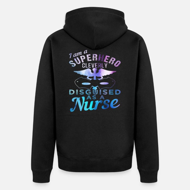 Infirmière - Veste à capuche bio Premium Unisexe - noir