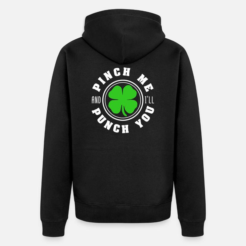 St Patricks Day - Veste à capuche bio Premium Unisexe - noir