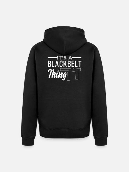 Taekwondo - Unisex Premium Organic Zip Hoodie - black