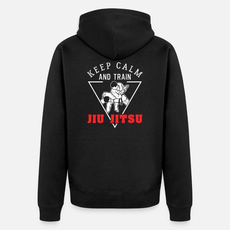 Jiu Jitsu - Veste à capuche bio Premium Unisexe - noir