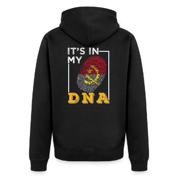 Angola - Veste à capuche bio Premium Unisexe - noir - Dos - Nico (187cm)