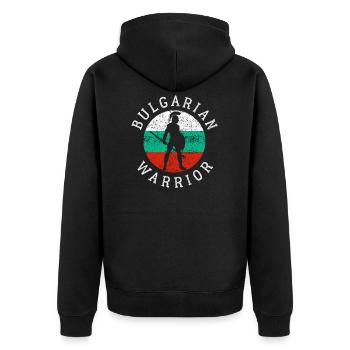 Bulgarie - Veste à capuche bio Premium Unisexe - noir - Dos - Nico (187cm)