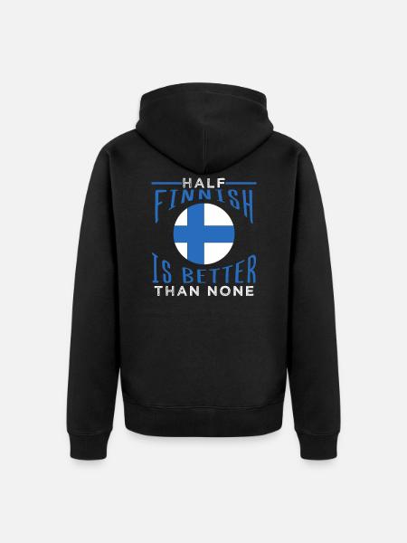 Finlande - Veste à capuche bio Premium Unisexe - noir