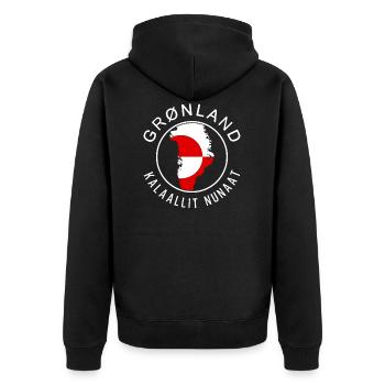 Groenland - Veste à capuche bio Premium Unisexe - noir - Dos - Nico (187cm)