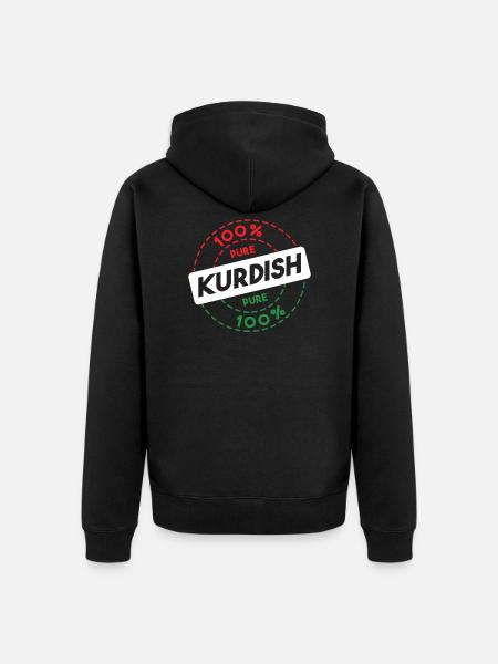Kurdistan - Unisex Premium Bio Zip Hoodie - Schwarz