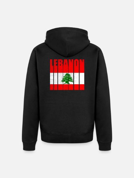 Liban - Veste à capuche bio Premium Unisexe - noir