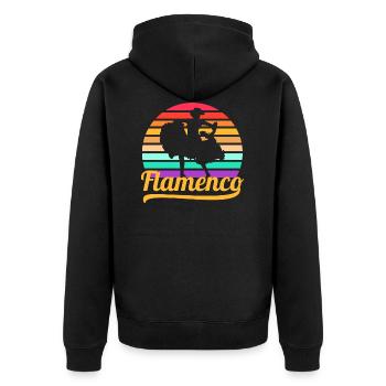 Flamenco - Veste à capuche bio Premium Unisexe - noir - Dos - Nico (187cm)