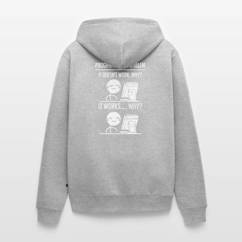 Programming programmers coding Unisex Premium Organic Zip Hoodie