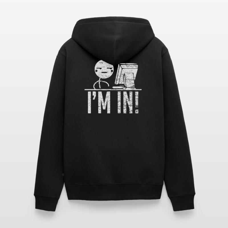 Hacking Hacking Program Coding Unisex Premium Organic Zip Hoodie