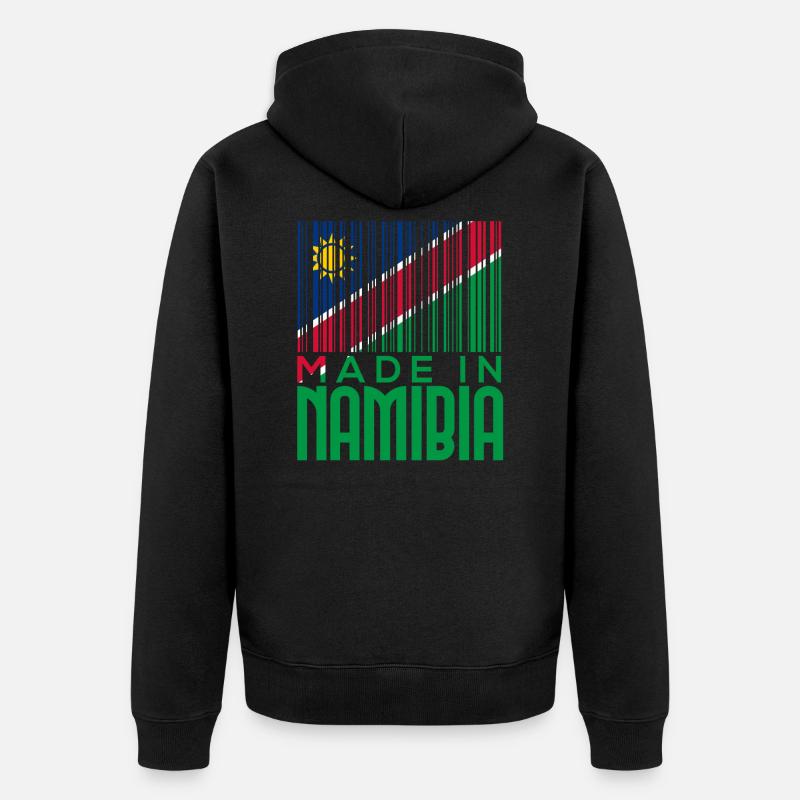 Namibia - Unisex Premium Bio Zip Hoodie - Schwarz