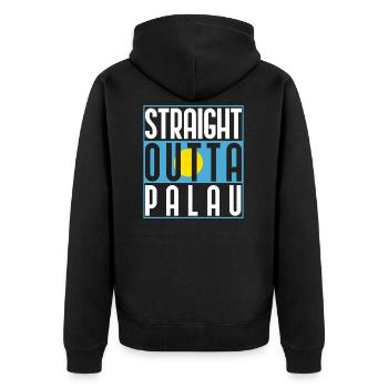 Palau - Veste à capuche bio Premium Unisexe - noir - Dos - Nico (187cm)