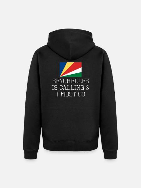 Seychelles - Unisex Premium Organic Zip Hoodie - black