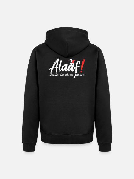 Alaaf Karneval Köln Kostüm - Unisex Premium Bio Zip Hoodie - Schwarz