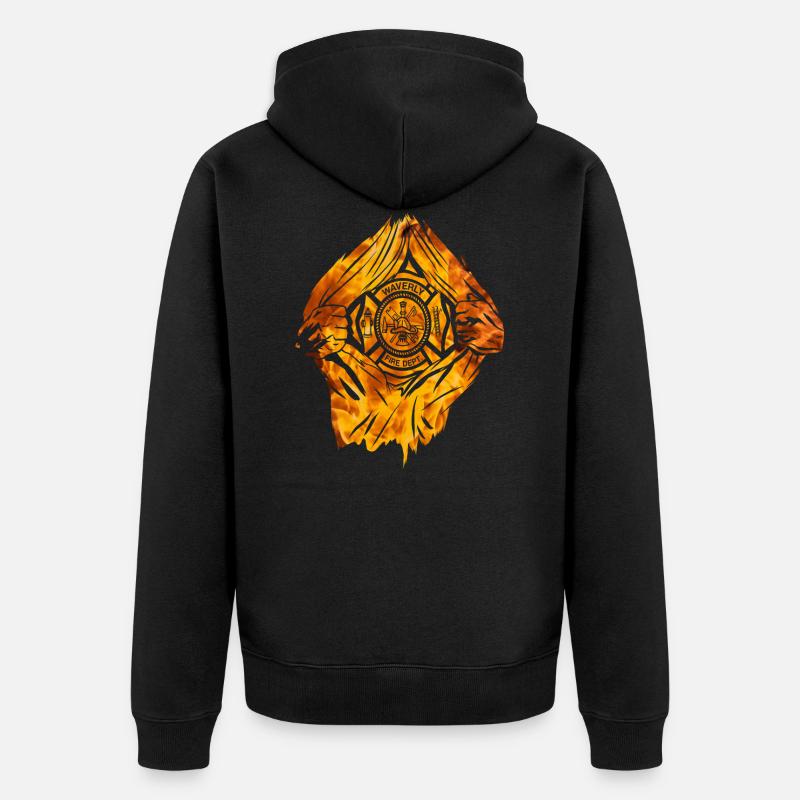 pompiers - Veste à capuche bio Premium Unisexe - noir