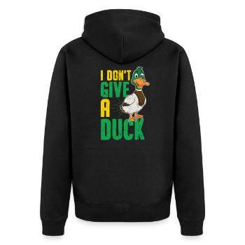 Canard poussin canard en caoutchouc canard de bain canards - Veste à capuche bio Premium Unisexe - noir - Dos - Nico (187cm)