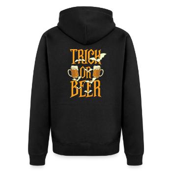 Citrouille Happy Halloween Zoombie Vampire Beer - Veste à capuche bio Premium Unisexe - noir - Dos - Nico (187cm)
