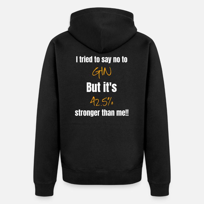 Gin Gin Gin - Veste à capuche bio Premium Unisexe - noir