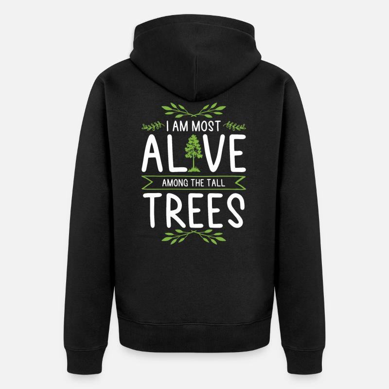 Arbres de la nature - Veste à capuche bio Premium Unisexe - noir