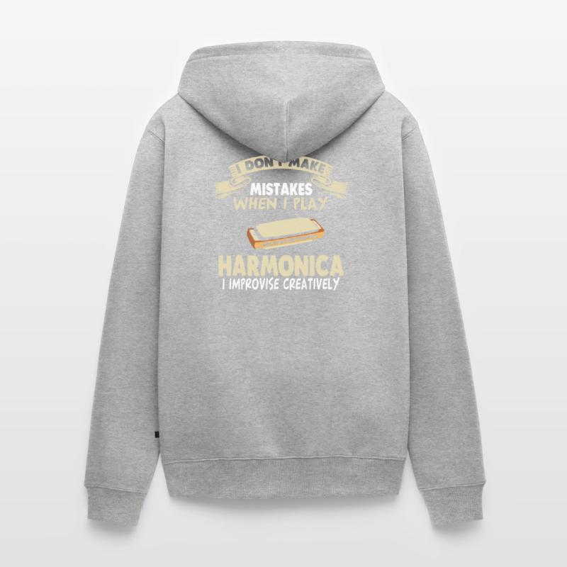 Harmonica Harmonica Chord Harmonica Harmonica Unisex Premium Organic Zip Hoodie