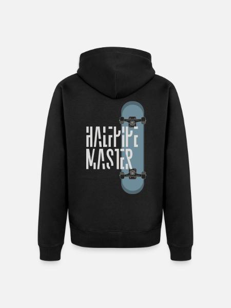 HALFPIPE - Unisex Premium Organic Zip Hoodie - black