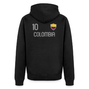 Colombie Équipe de football - Veste à capuche bio Premium Unisexe - noir - Dos - Nico (187cm)