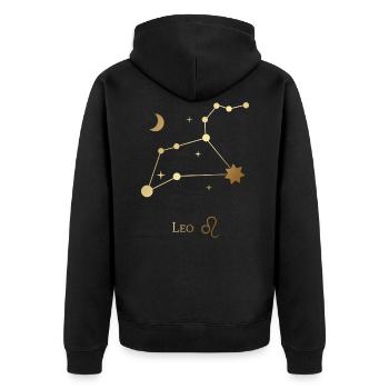 Lion/Lion - Veste à capuche bio Premium Unisexe - noir - Dos - Nico (187cm)