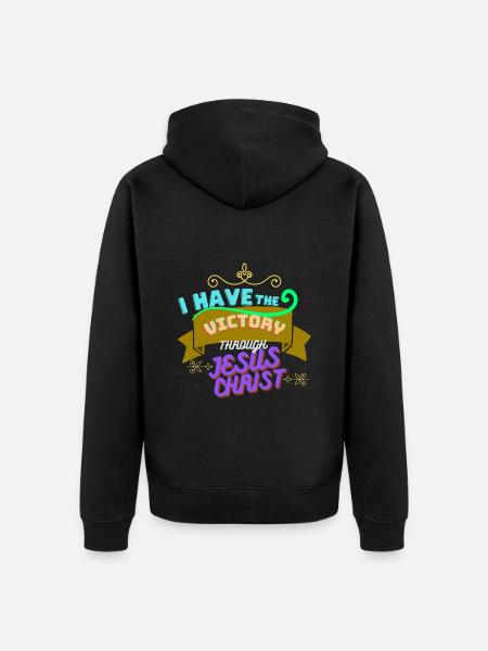 Victory - Unisex Premium Bio Zip Hoodie - Schwarz