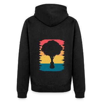 Yggdrasil Nature Musicien Arbre De Vie - Veste à capuche bio Premium Unisexe - noir - Dos - Nico (187cm)