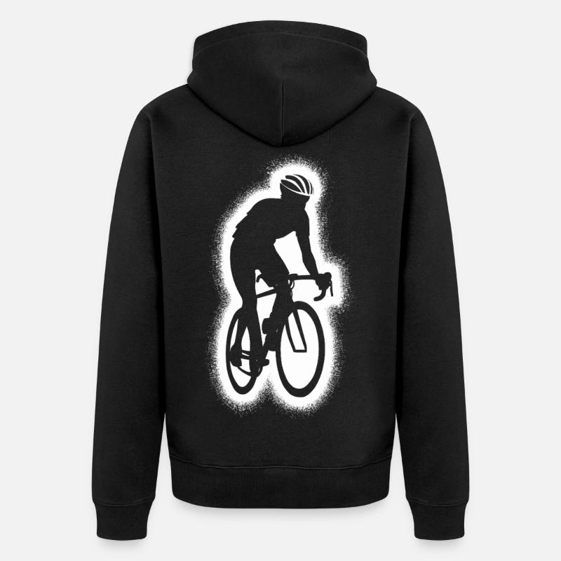 Vélo de route Vélo de route - Veste à capuche bio Premium Unisexe - noir