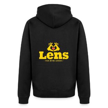Lens j aime lens football lensois Foot - Veste à capuche bio Premium Unisexe - noir - Dos - Nico (187cm)