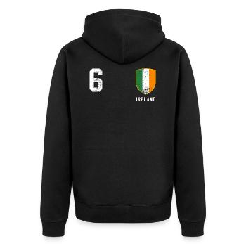 Irlande - Veste à capuche bio Premium Unisexe - noir - Dos - Nico (187cm)