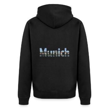 Le palais de Nymphenburg est à Munich - Veste à capuche bio Premium Unisexe - noir - Dos - Nico (187cm)
