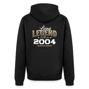 20ème Anniversaire Légende Septembre 2004 Volume 04 - Veste à capuche bio Premium Unisexe - noir - Dos - Nico (187cm)